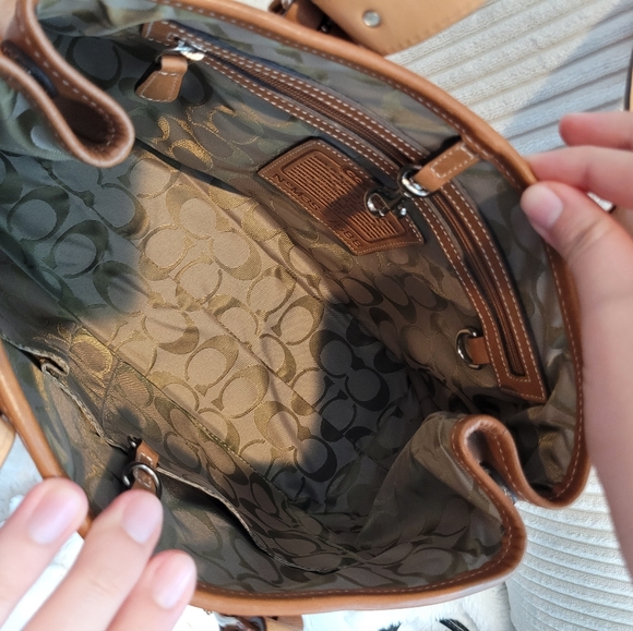 NWOT Vintage Coach Brown Leather Purse - Picture 5 of 8